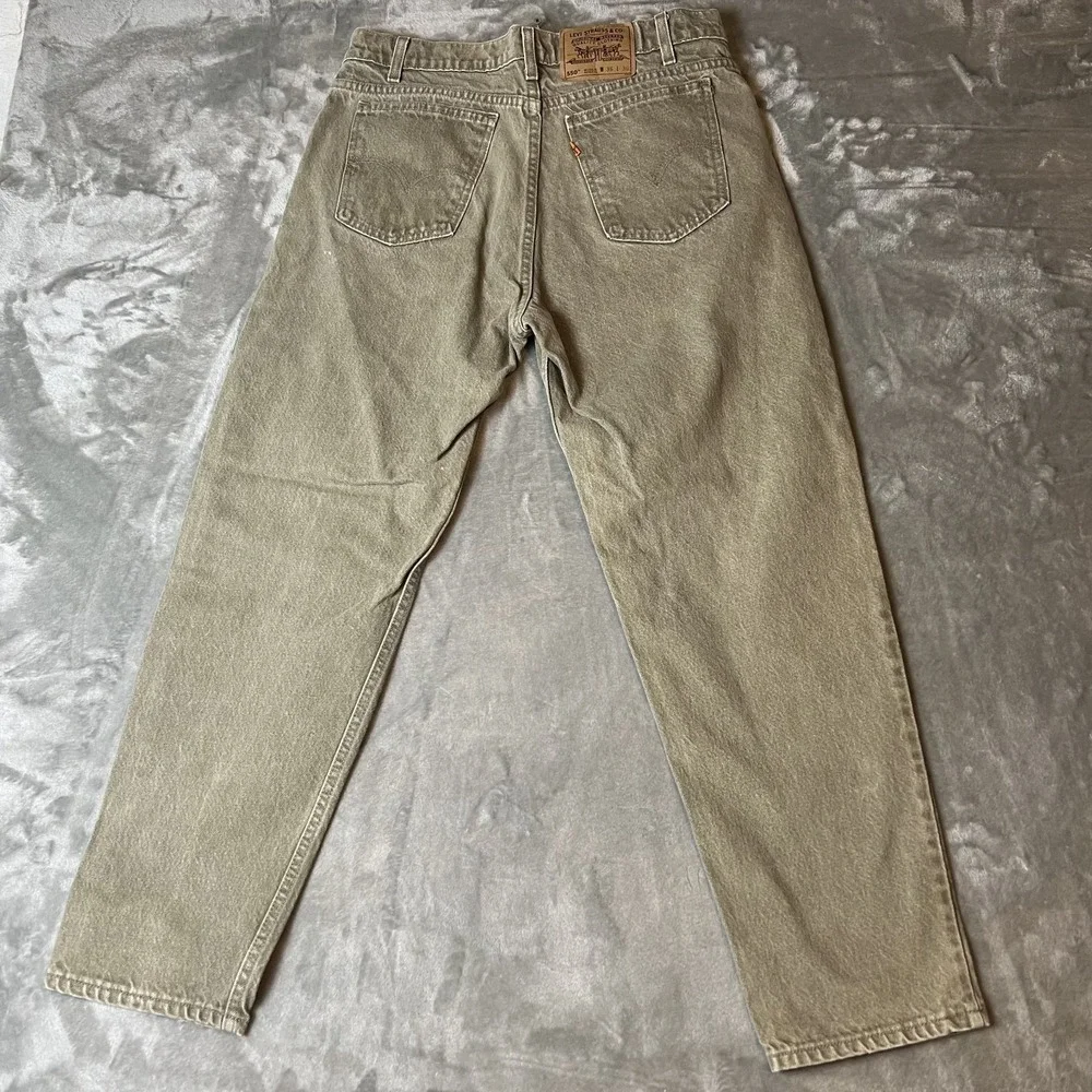 Vintage Levi's 550 Jeans Men 36x30 Orange Tab Gray Relaxed Fit Tapered Leg 90s